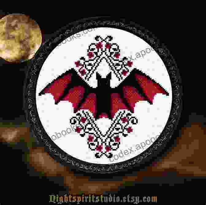 A Bat Cross Stitch On A T Shirt Halloween Cross Stitch Patterns: 5 Festive Cross Stitch Patterns