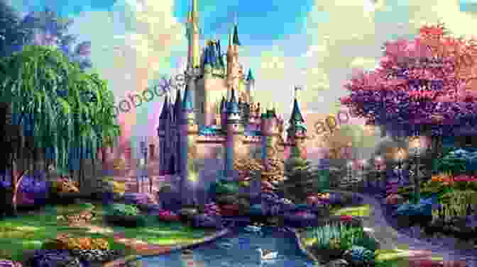 A Beautiful Illustration Depicting A Magical Fairy Tale Scene With A Castle In The Background And A Group Of Children Exploring A Secret Path In The Foreground Magic And Enchantment Children S European Folktales