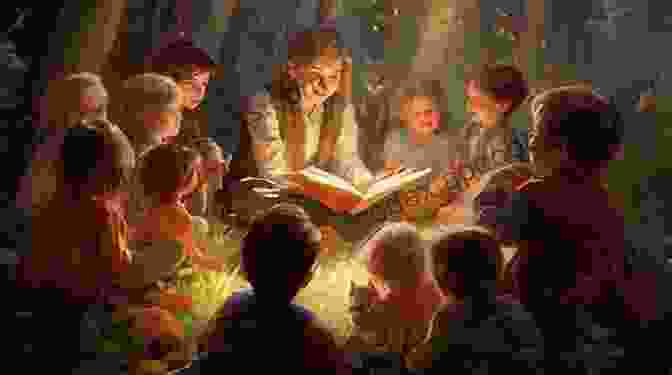 A Charming Illustration Depicting A Group Of Children Gathered Around A Storyteller, Listening Intently To The Tales Of Magic And Adventure Magic And Enchantment Children S European Folktales