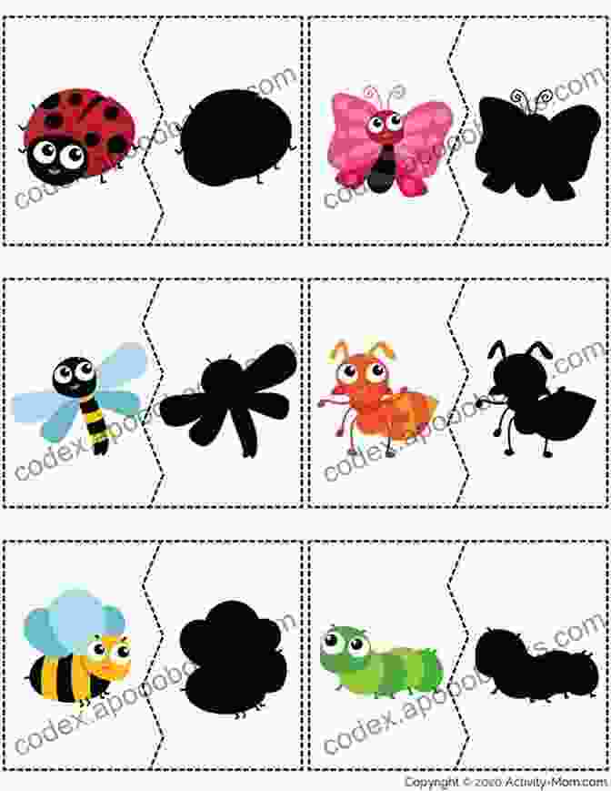 A Child Playing An Insect Matching Game Creepy Crawly Insects : 1st Grade Science Workbook