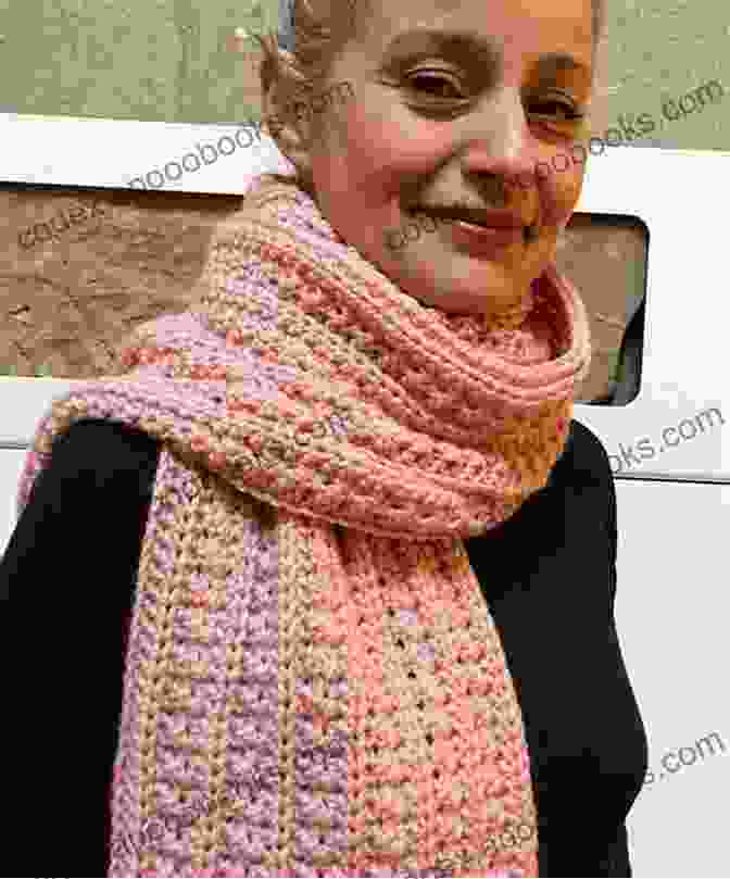 A Close Up Of A Crocheted Scarf In Soft Gray Yarn One Day Crochet: Christmas: Easy Christmas Projects You Can Complete In One Day (Easy Crochet Series)