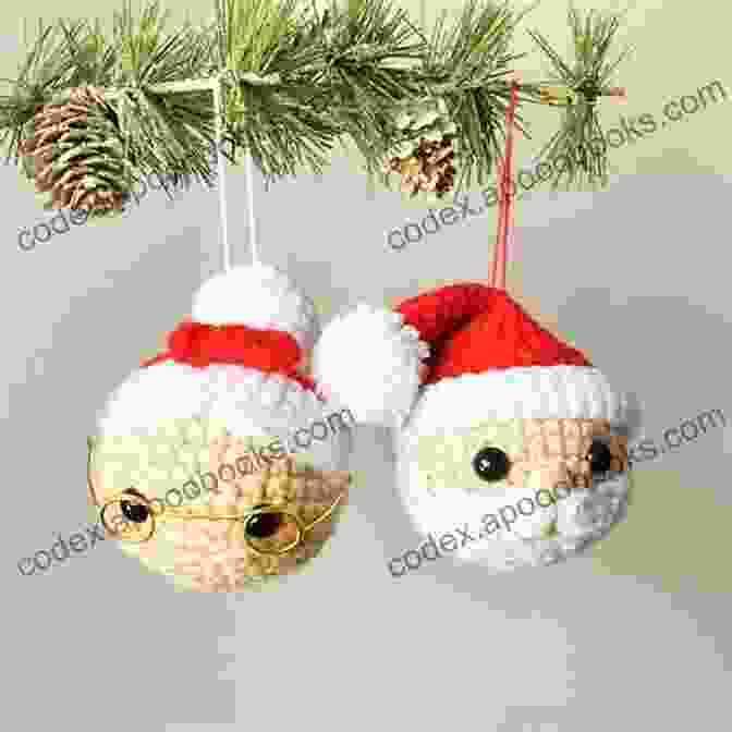 A Collection Of Amigurumi Christmas Ornaments, Including Reindeer, Snowmen, And Santa Clauses One Day Crochet: Christmas: Easy Christmas Projects You Can Complete In One Day (Easy Crochet Series)