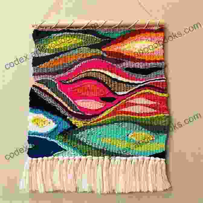 A Colorful Woven Wall Tapestry With Geometric Patterns Baby Punch Needle: Step By Step Instructions For 13 Projects