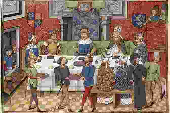 A Grand Banquet In A Medieval Court, With Nobles Feasting And Musicians Playing Nobles And Knights Of The Middle Ages Children S Medieval History