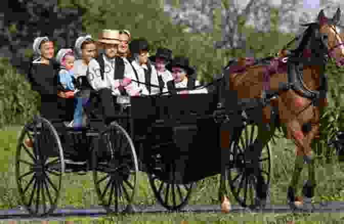 A Group Of Amish People Gathered In A Barn. A Picture Of Love (The Amish Inn Novels 1)