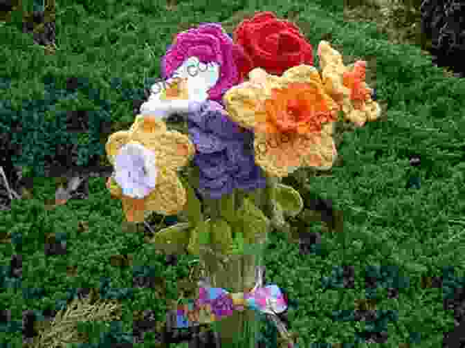 A Knitted Flower Bouquet Flowers Knitting Ideas: Wonderful Projects To Start Knitting Flowers