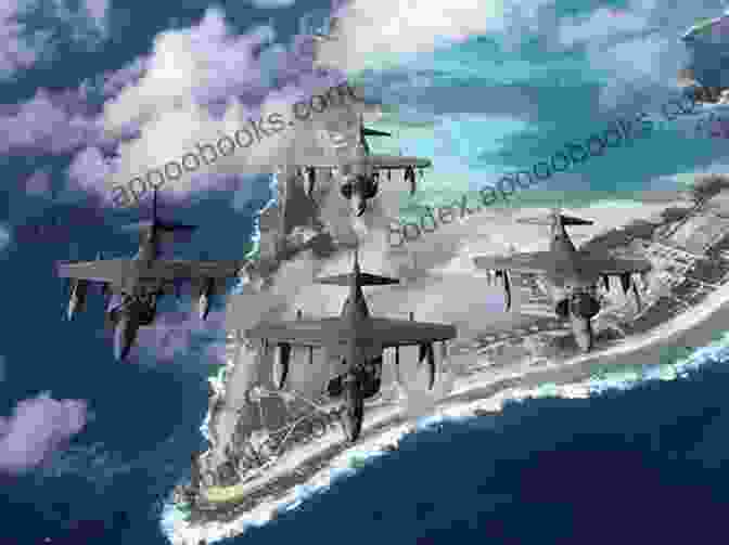 A Marine Corps Fighter Squadron Flying Over The Pacific Ocean US Marine Corps Fighter Squadrons Of World War II