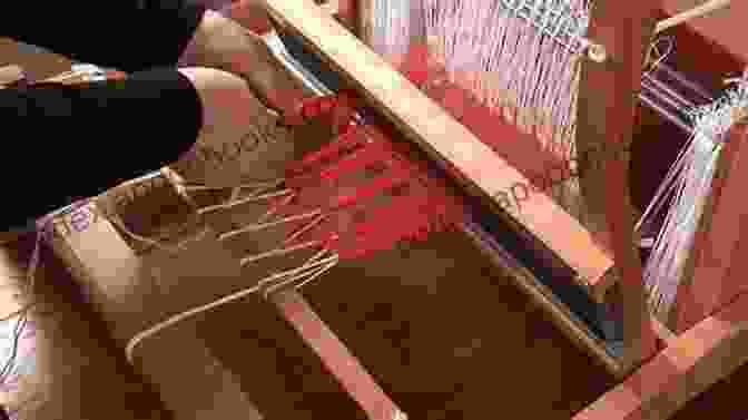 A Person Warping A Loom By Winding The Warp Threads Onto The Loom Loom Weaving Made Simple: Easy Way To Loom Weaving For Beginners