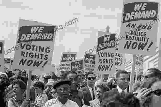 A Photograph Of Civil Rights Activists Marching For Equality, Carrying Signs And Chanting Slogans. Slavery And The Making Of America