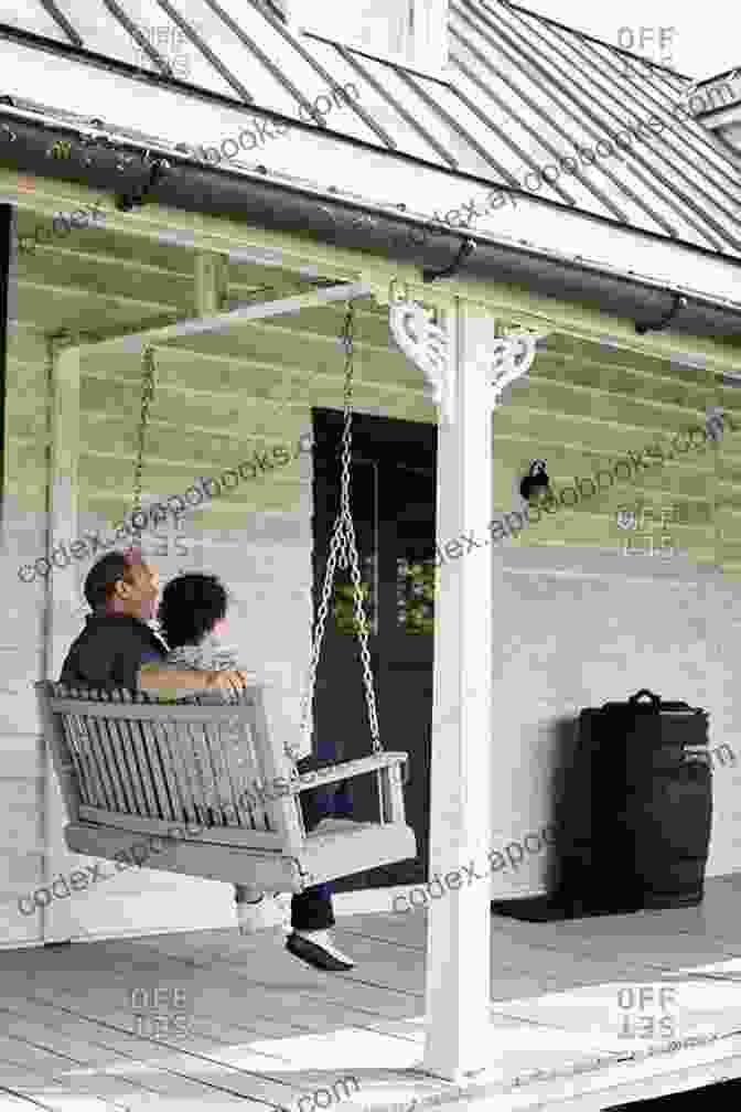 A Quaint Amish Couple Sitting On A Porch Swing. A Picture Of Love (The Amish Inn Novels 1)