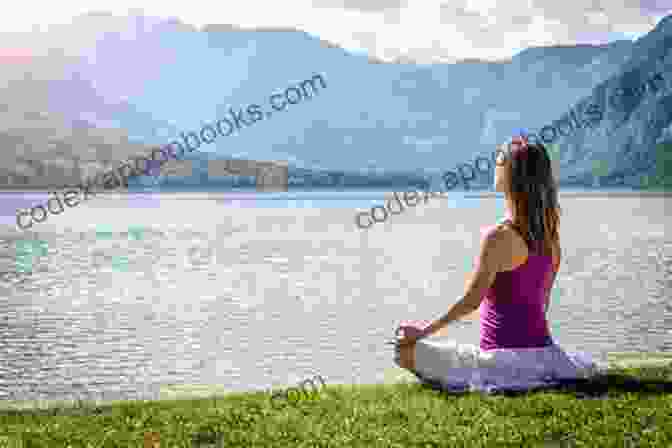 A Woman Sits On The Edge Of A Dock, Meditating And Connecting With The Tranquility Of Lake Blue Diamond Up On Lake Blue Diamond