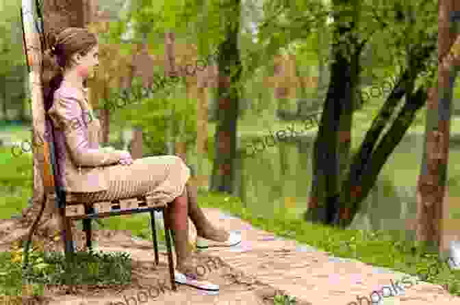 A Woman Sitting On A Bench In A Park, Looking Thoughtful. Falling Into All Ben R Teeter