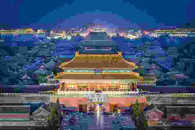 An Illuminated Forbidden City At Night, Its Golden Roofs And Red Walls Glowing Against The Darkened Sky. Beijing: A Photographic Journey Beautiful World Escapes