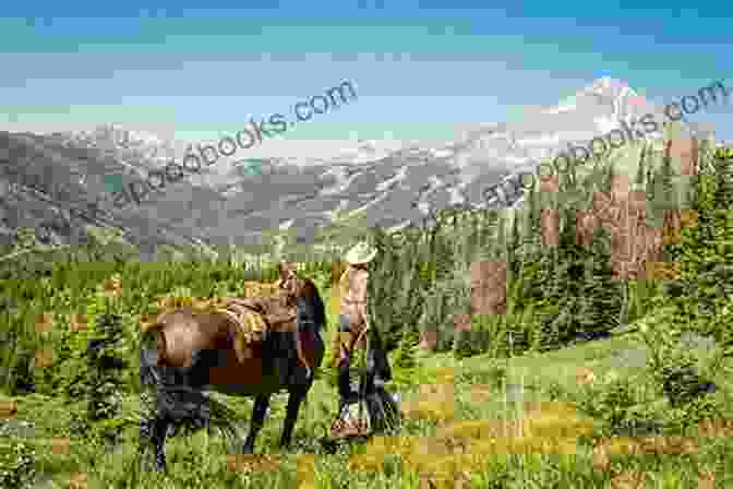 Book Cover Of 'To Far Western Land' Featuring A Group Of Travelers On Horseback Against A Backdrop Of Mountains And A Setting Sun. To A Far Western Land