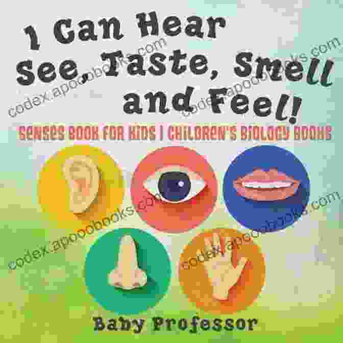 Can Hear See Taste Smell And Feel Senses For Kids Children Biology Book Cover Featuring Vibrant Illustrations Of Children Exploring Their Senses I Can Hear See Taste Smell And Feel Senses For Kids Children S Biology