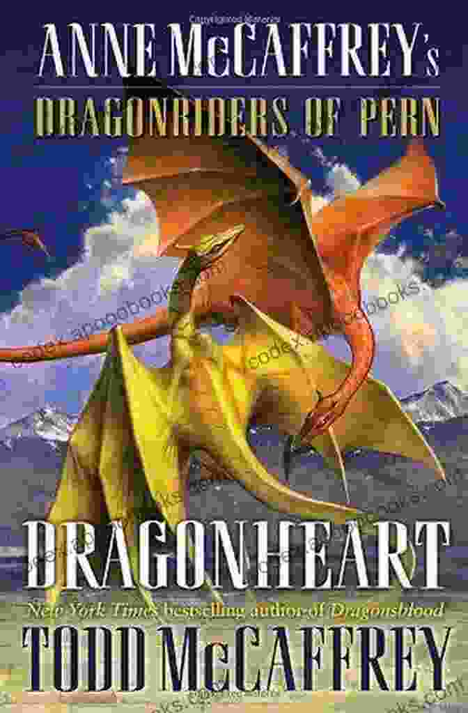 Dragonheart Novel By Anne McCaffrey On A Vibrant Green Background, Featuring A Dragon In Flight Dragonheart: Anne McCaffrey S Dragonriders Of Pern