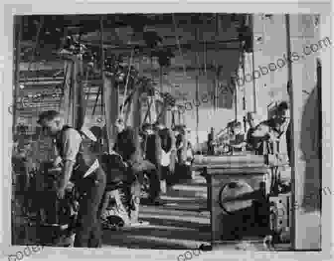 Grainy Black And White Photograph Of Female Jam Factory Workers In Aprons, Standing At Their Workstations The Jam Factory Girls Fight Back