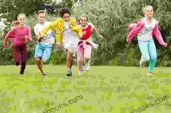 Kids Running And Playing In A Field While Playing Capture The Flag. Weather We Like It Or Not : Cool Games To Play On A Sunny Day: Weather For Kids Earth Sciences (Children S Weather Books)