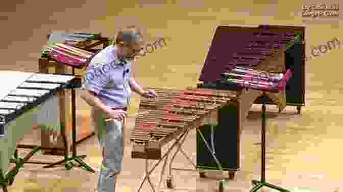 Mallet Ensemble Performing On Stage With Marimbas, Xylophones, And Other Percussive Instruments Slippery Serpent Rag: For Mallet Ensemble (Allan Spencer Mallet Ensemble Works)