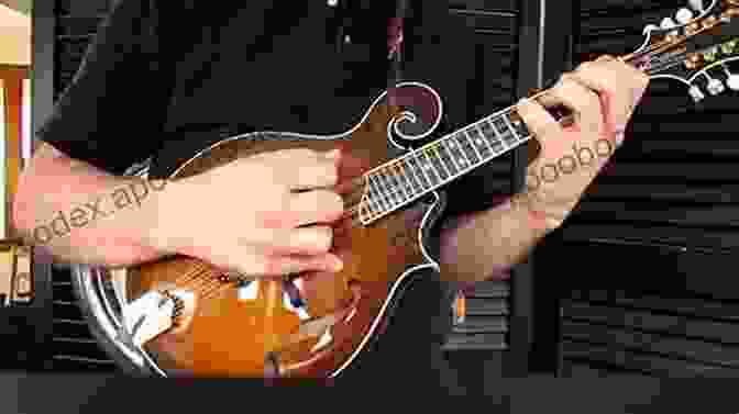 Mandolin Player Performing A Captivating Solo. School Of Mandolin: Bluegrass Soloing