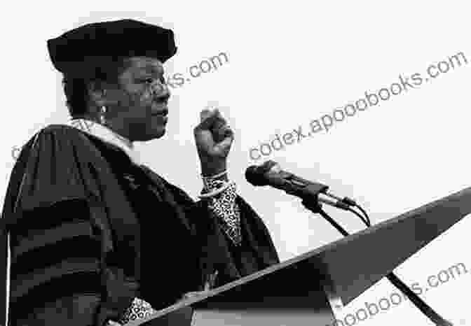 Maya Angelou Speaking At A Podium, Embracing Her African Heritage A Study Guide For Maya Angelou S On The Pulse Of The Morning (Poetry For Students)