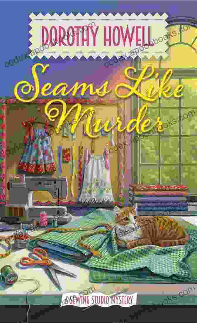 Murder It Seams Book Cover Featuring A Knitting Themed Crime Scene Murder It Seams: A Knitorious Murder Mystery 12