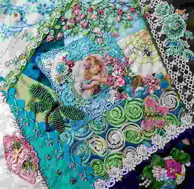 Stunning Completed Crazy Quilt With Intricate Embellishments Barbara Randle S More Crazy Quilting With Attitude