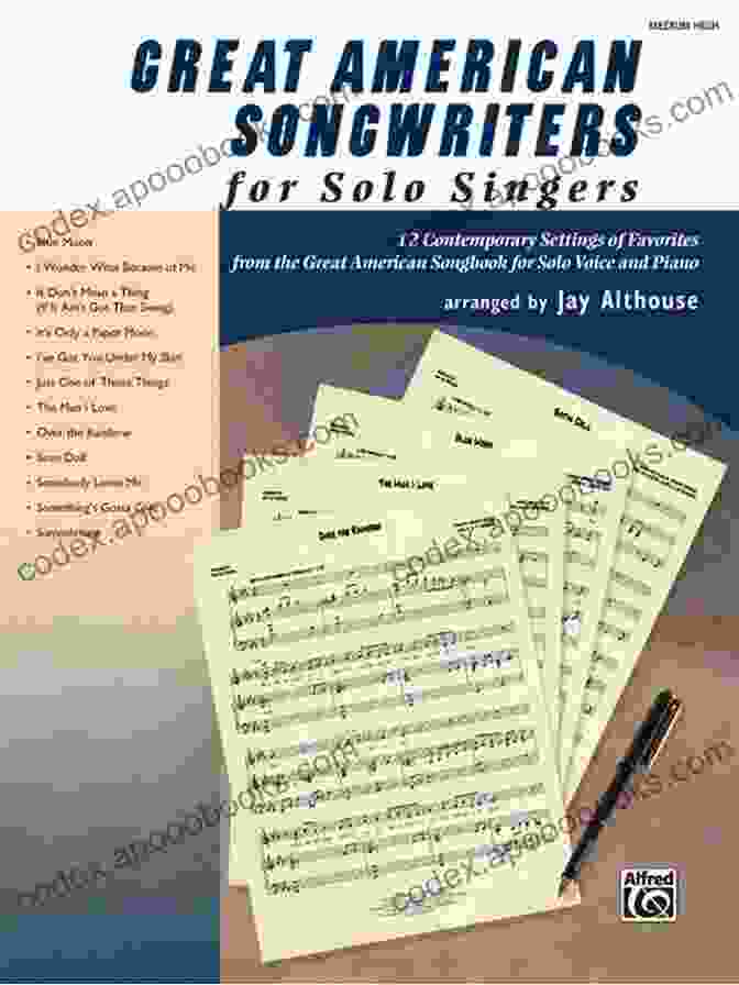 The Cover Of 'Great American Songwriters For Solo Singers' Book Great American Songwriters For Solo Singers: 12 Contemporary Settings Of Favorites From The Great American Songbook For Solo Voice And Piano (High Voice)